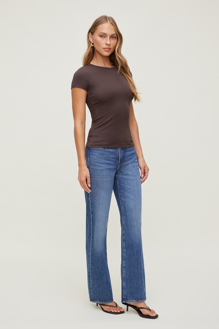 Rumi Crewneck T Shirt Java Brown large