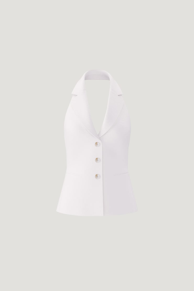 Halter Vest Calming White large