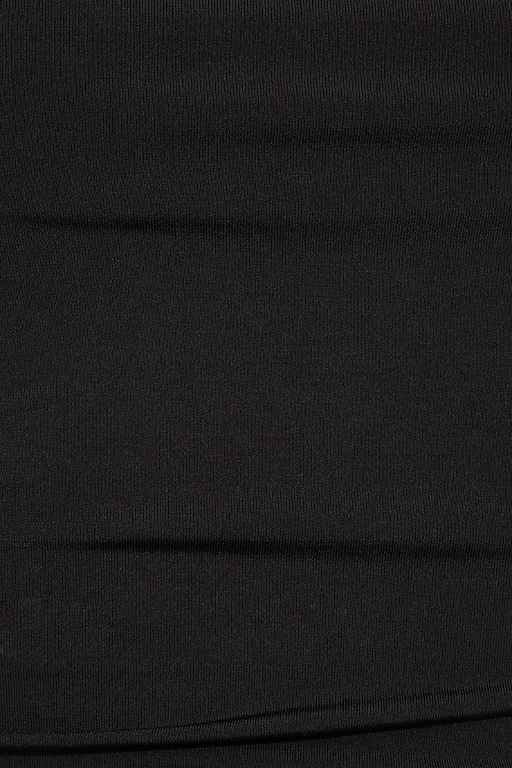 Long Sleeve Cowl Back Top, Jet Black, large