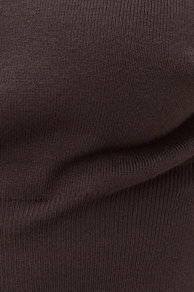 Suri Cinched Sweater Java Brown large