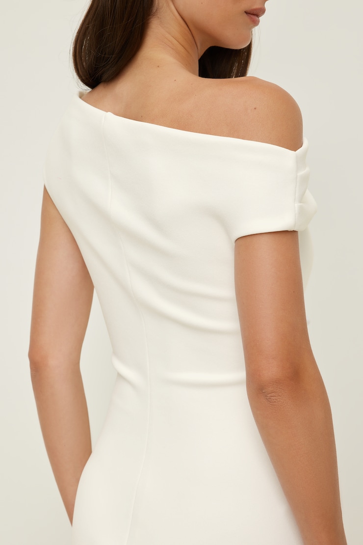 Jana Crepe Mini Dress Snow White large