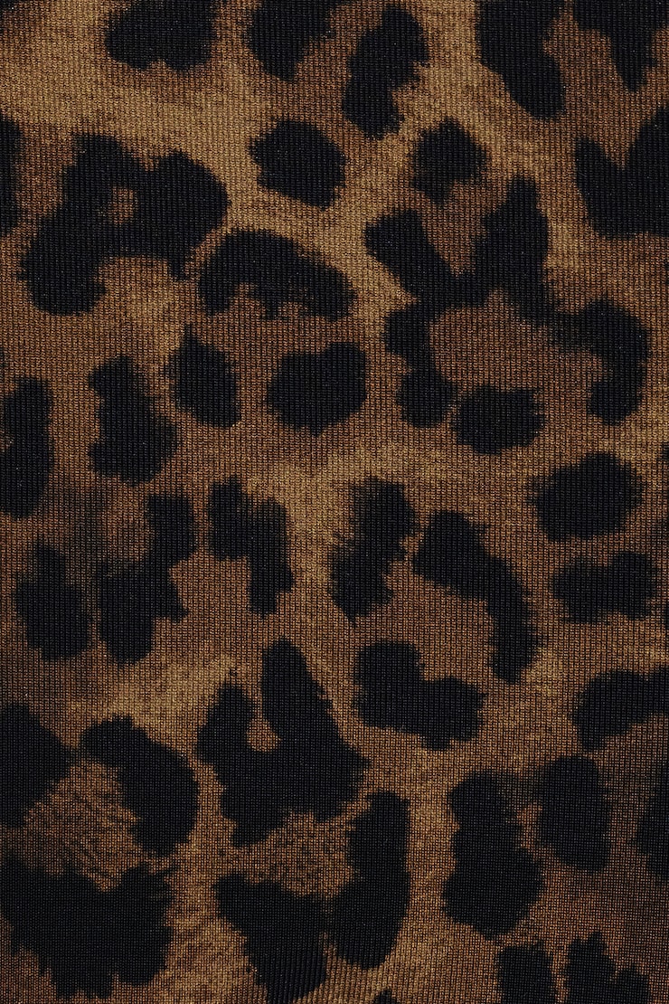 Cheeky Side Tie Bikini Bottom, Leopard/Armadillo Brown, large