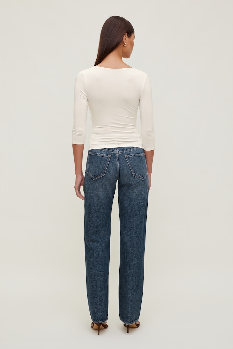 Heidi High Rise Wide Leg Jeans Medium Indigo / Aspen large