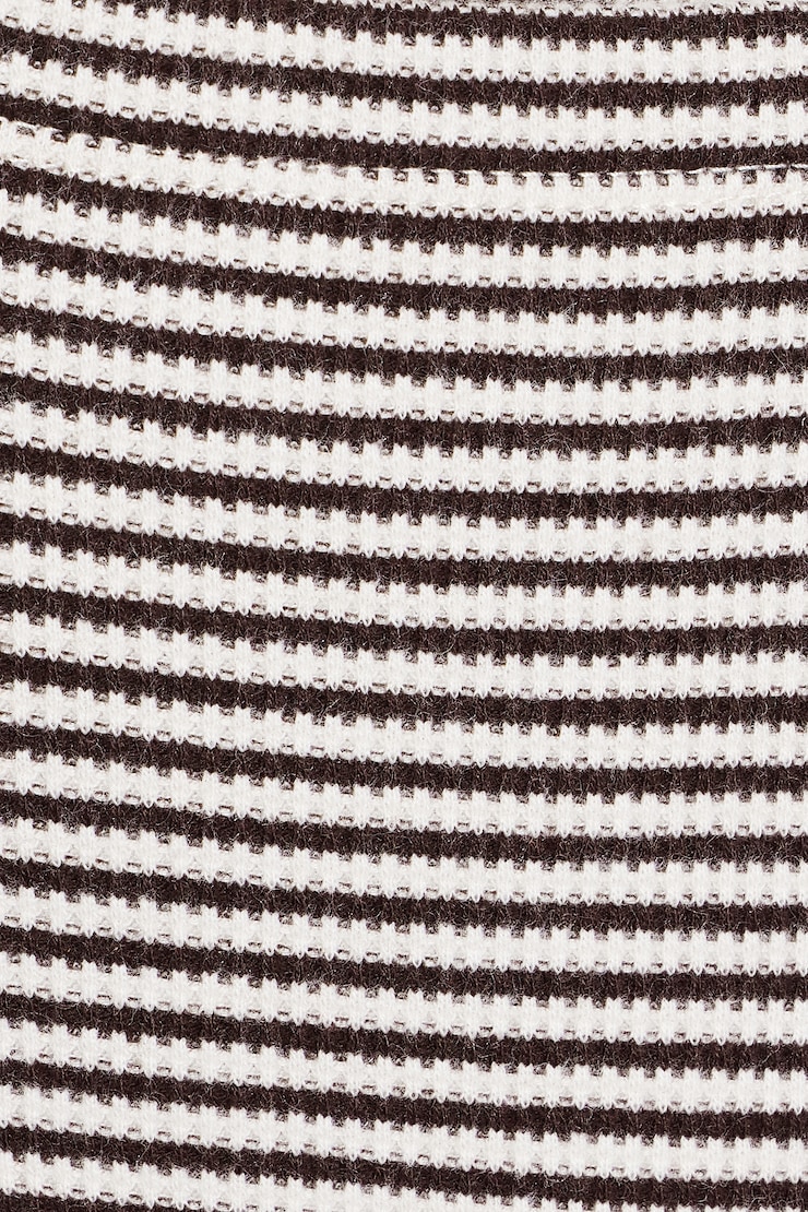 Waffle Pants, Snow White / Chocolate Stripe, large