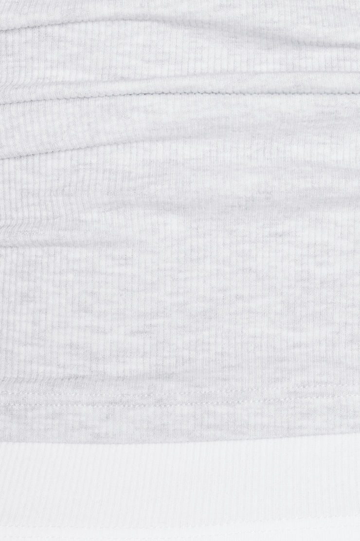 SnatchRib Double Layer Longsleeve Top, Spring Grey Mix/Bright White, large
