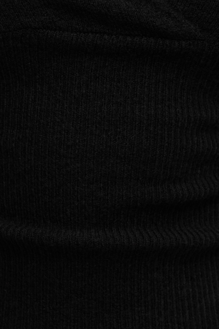Plunge Crossover Sweater Jet Black large