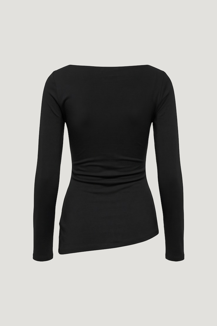 Sculpt Metal Detail Top Jet Black large