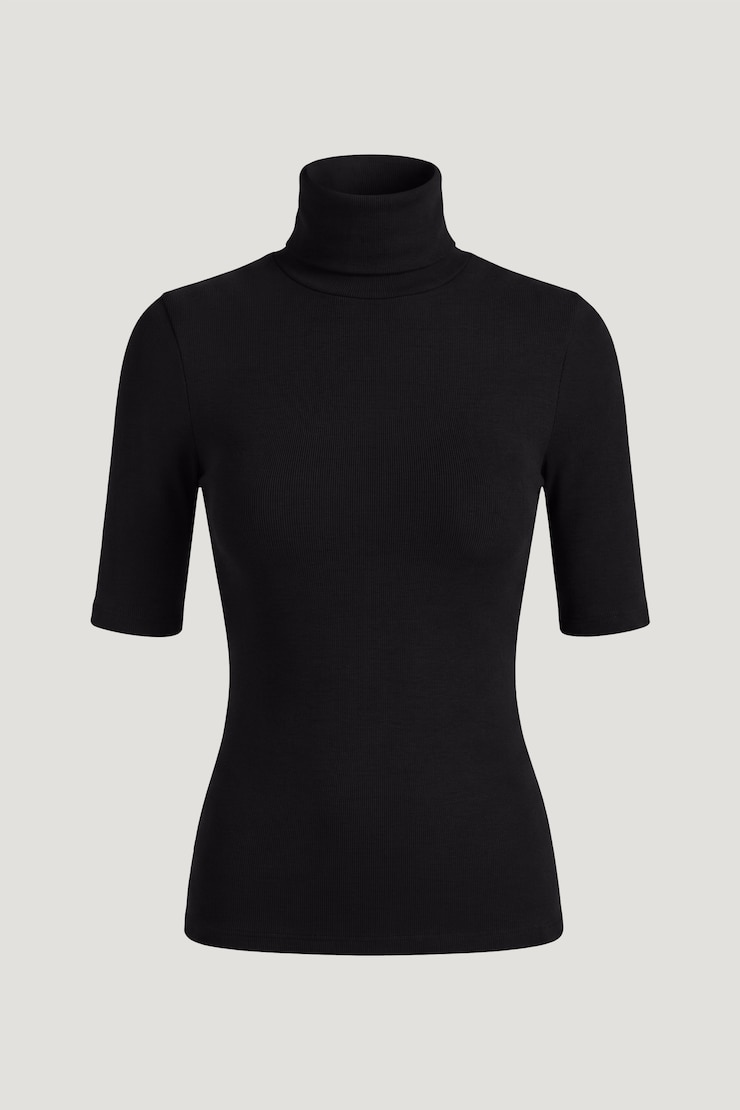 3/4 Sleeve Turtleneck Top