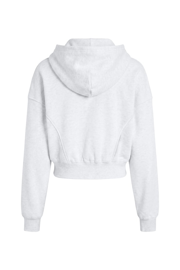 UltraFleece Cotton Zip Hoodie, Spring Grey Mix, large