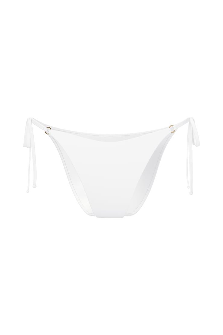 Cheeky Side Tie Bikini Bottom, Bright White, large
