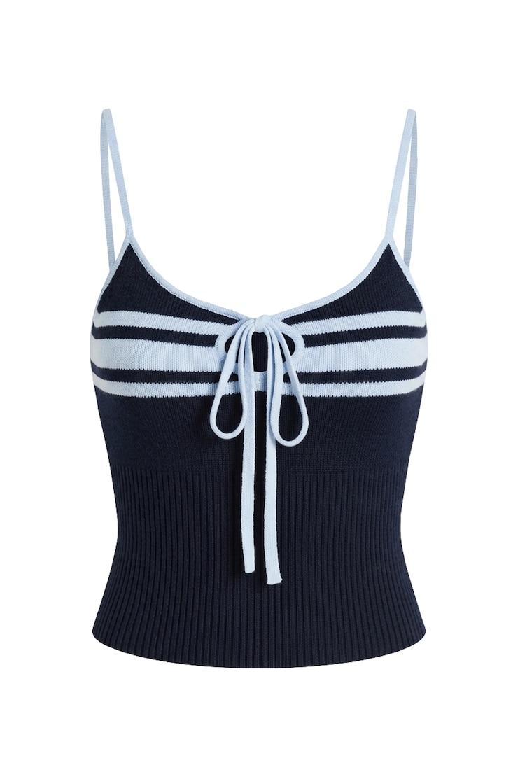 Camisole en tricot, Marine coquine/Flirt bleu, large