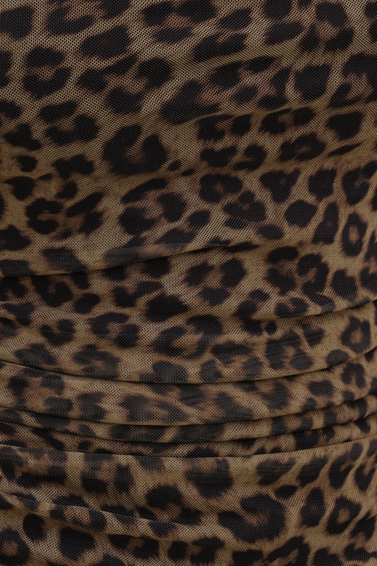 Bria Mesh Top Leopard Brown large