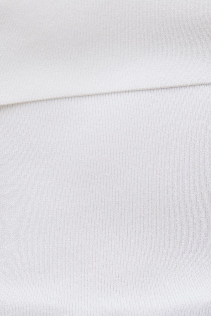 Foldover Off Shoulder Sweater Bright White large