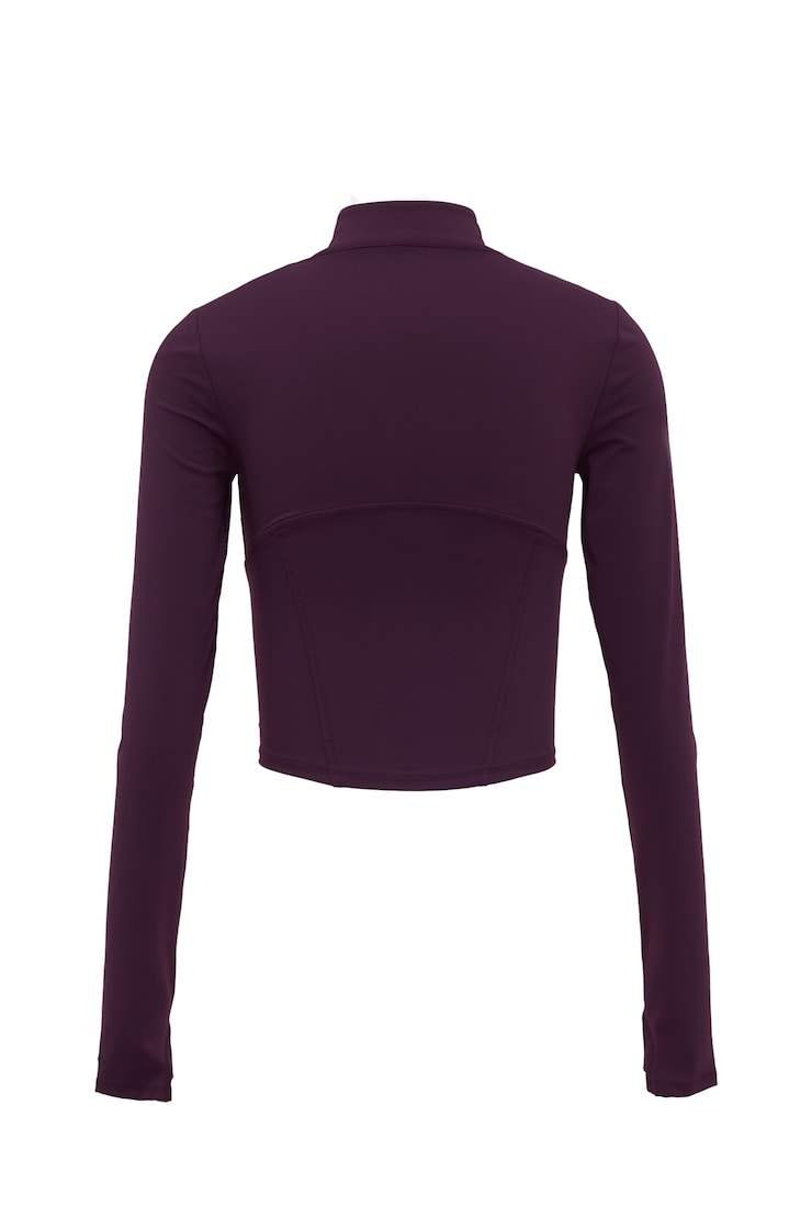 Active Corset Jacket, Wild Berry Maroon, large