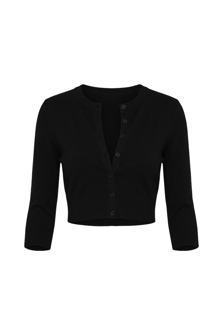 Ultra Cropped Cardigan Long Sleeve Top