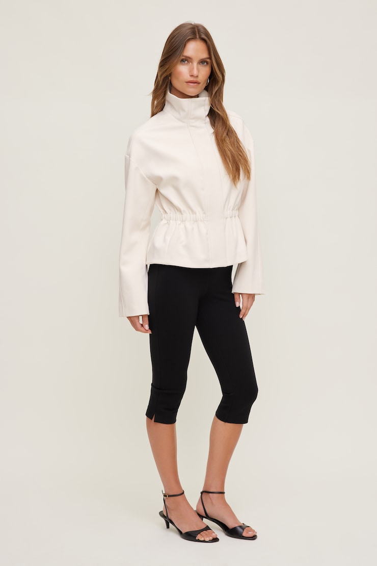 Maeve Cinched Jacket Sea Salt Cream large