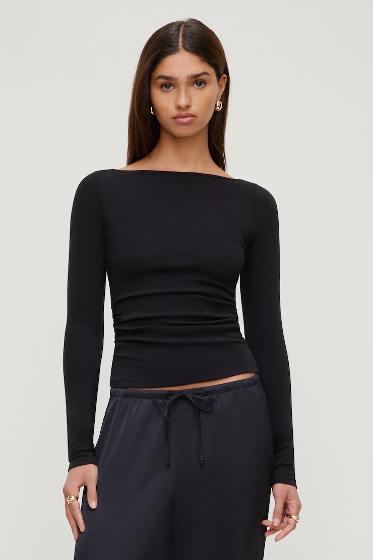 Stella Long Sleeve T Shirt Jet Black large