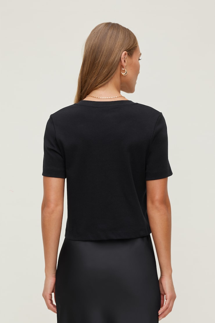 Everyday Cotton T Shirt Jet Black large