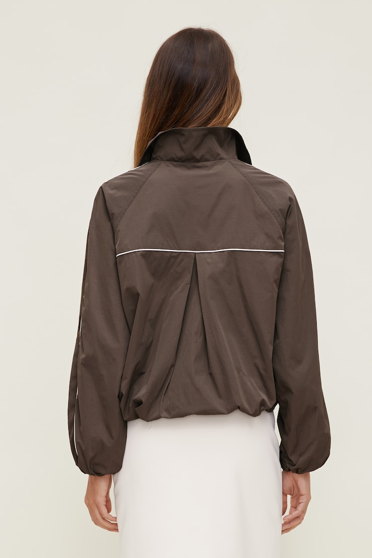 Piping Wind Anorak Velvet Espresso Brown large