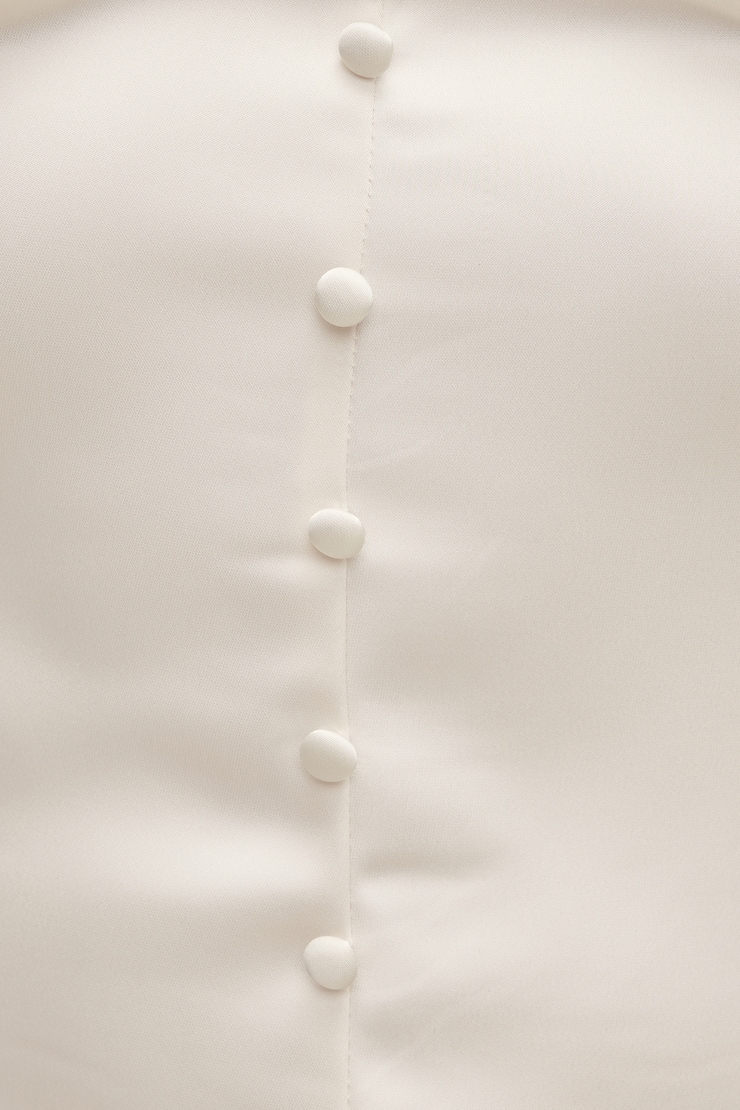 Satin Long Sleeve Blouse Sea Salt Cream large