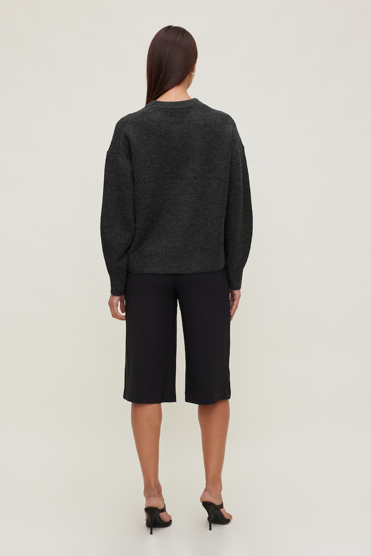 Rory Oversized Sweater Charcoal Grey Melange large