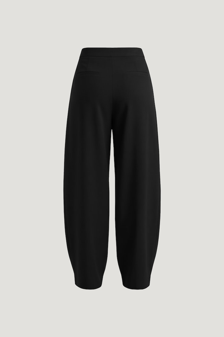 Simone Barrel Leg Pants Jet Black large