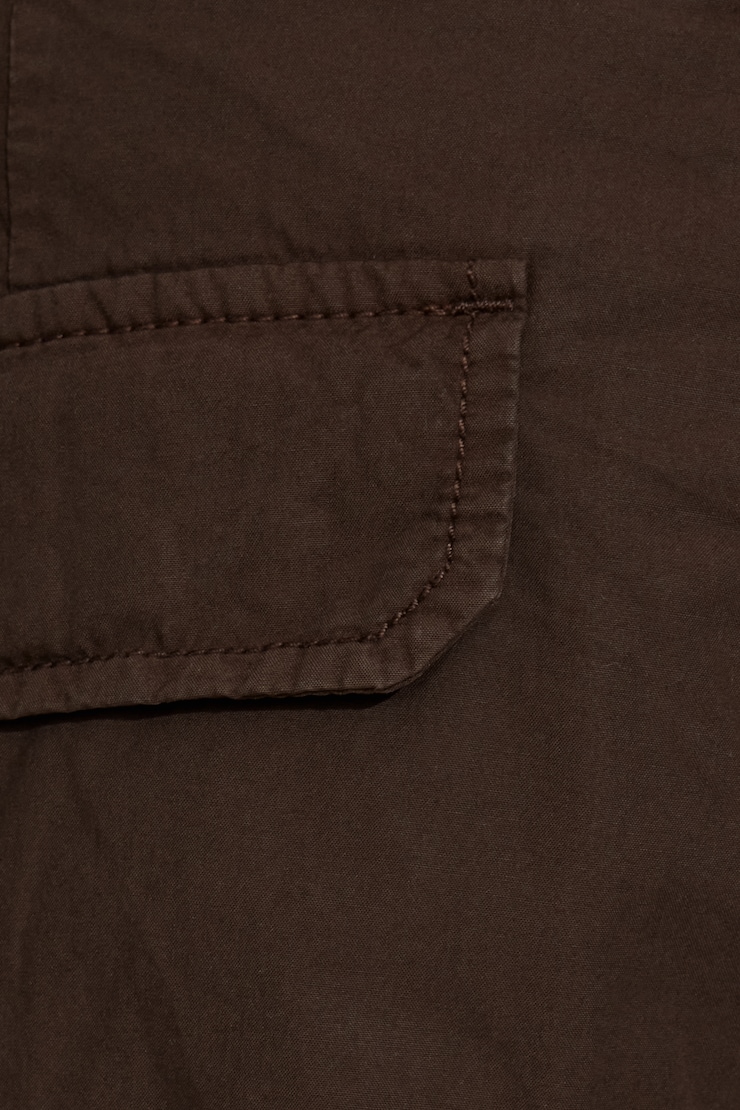 Low Rise Baggy Poplin Cargo Pants, Armadillo Brown, large