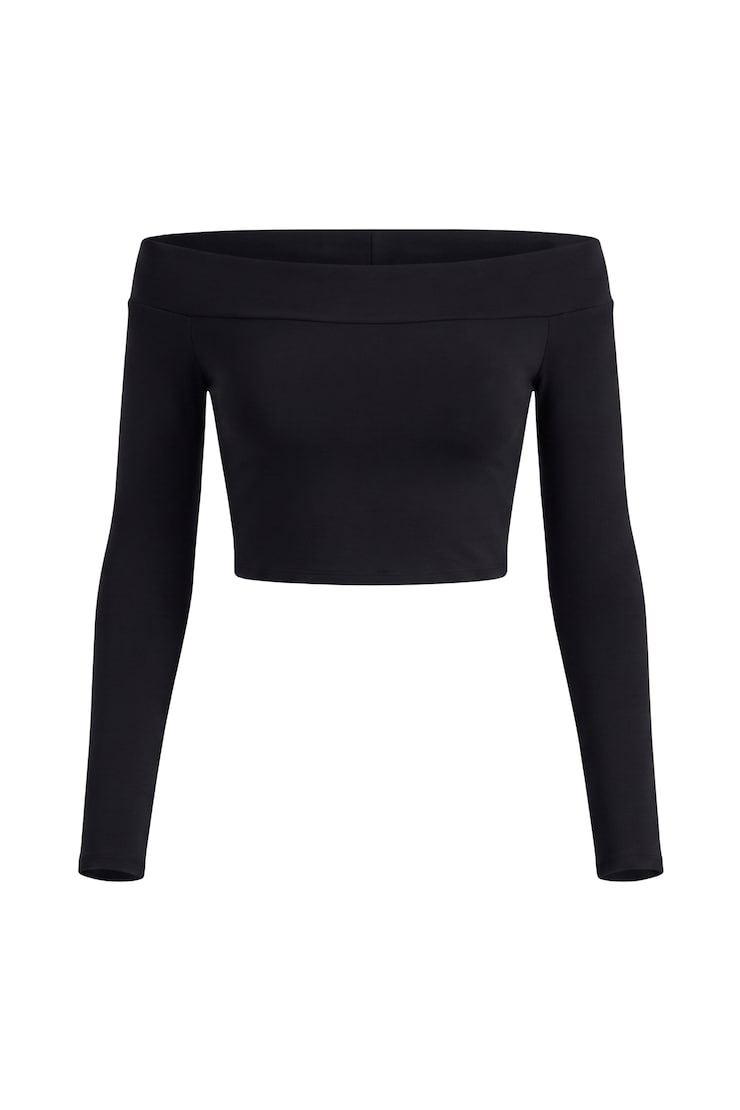 Sleek Off Shoulder Long Sleeve Top