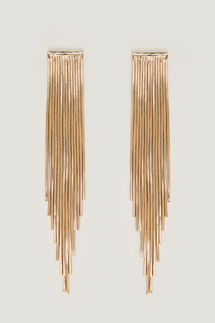 Fringe Chain Earrings