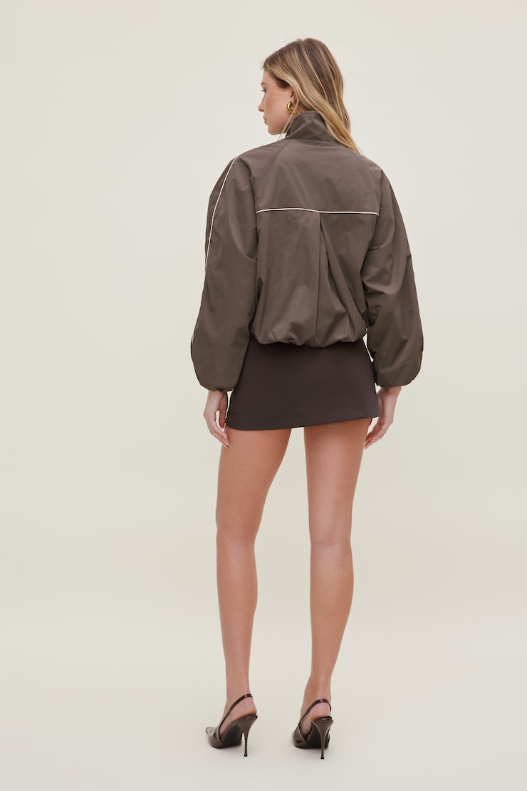 Minijupe-short Stacie Brun café large