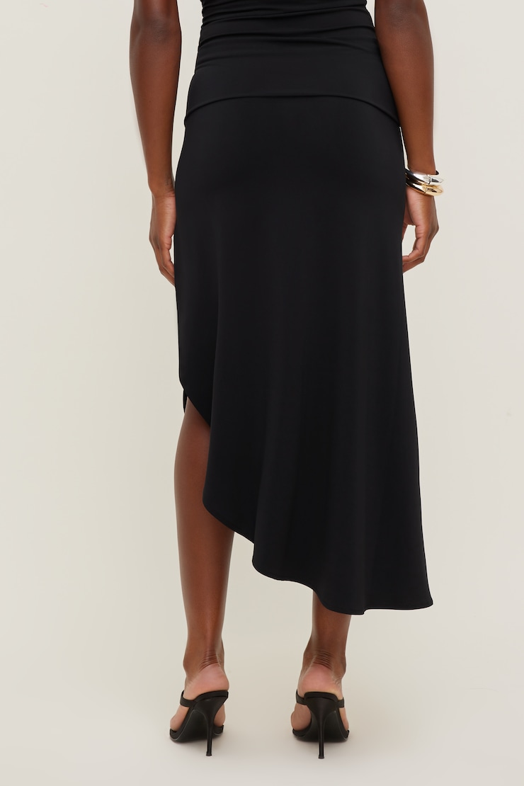 Sculpt Slit Midi Skirt Jet Black large