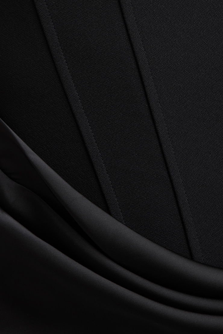 Blaire Corset Maxi Dress Jet Black large