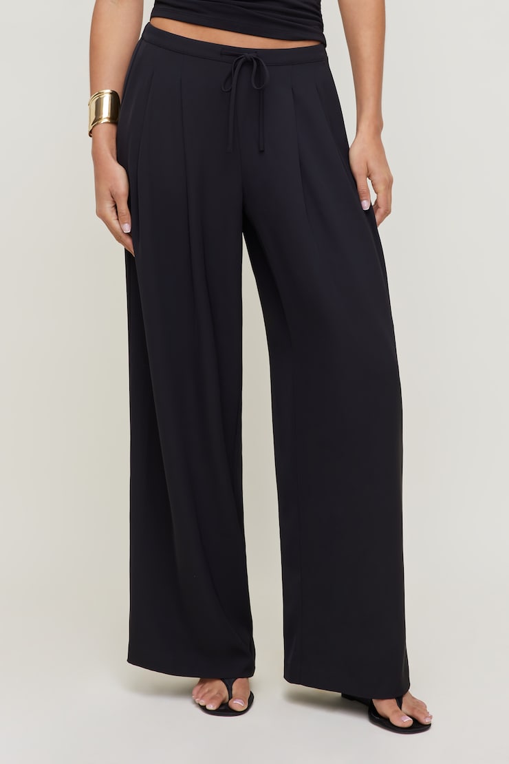 Palazzo Pants Jet Black large