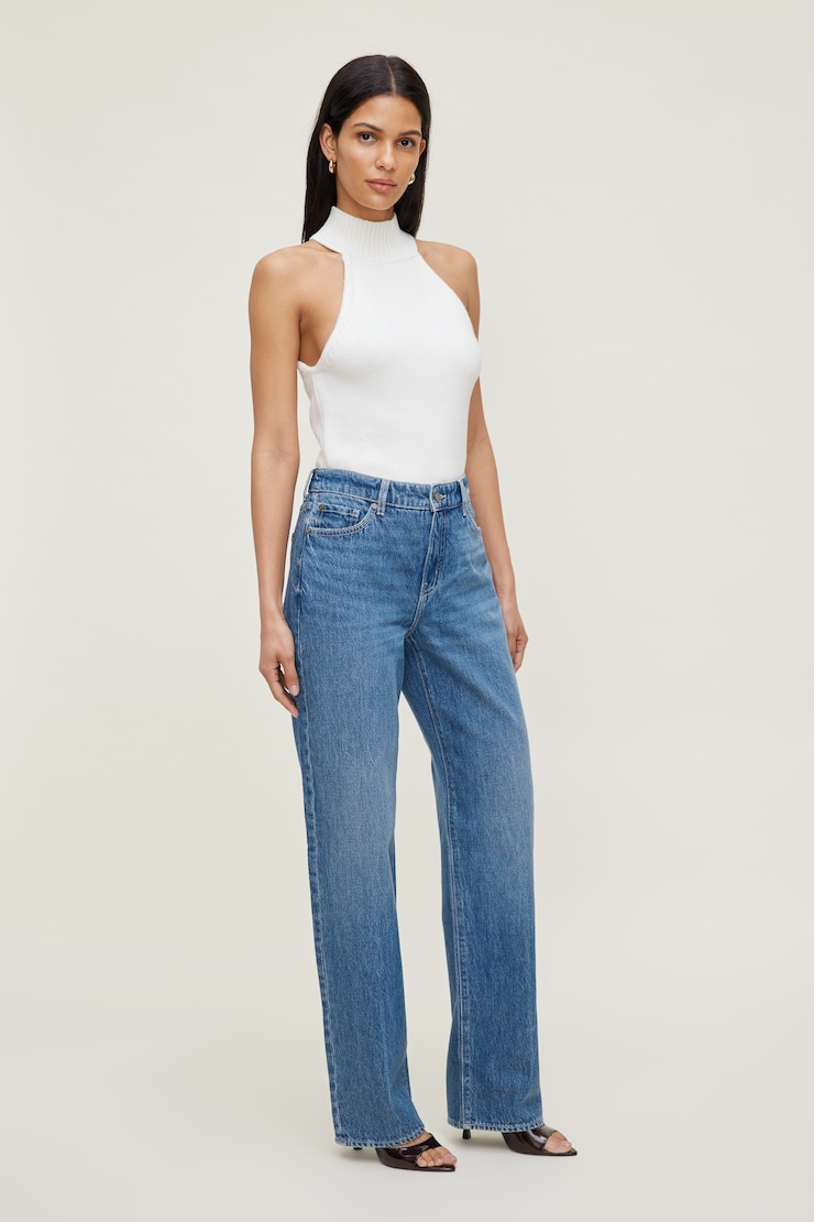 Mika Mid Rise Relaxed Straight Leg Jeans