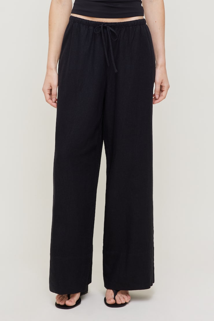 Leo Linen Wide Leg Pants