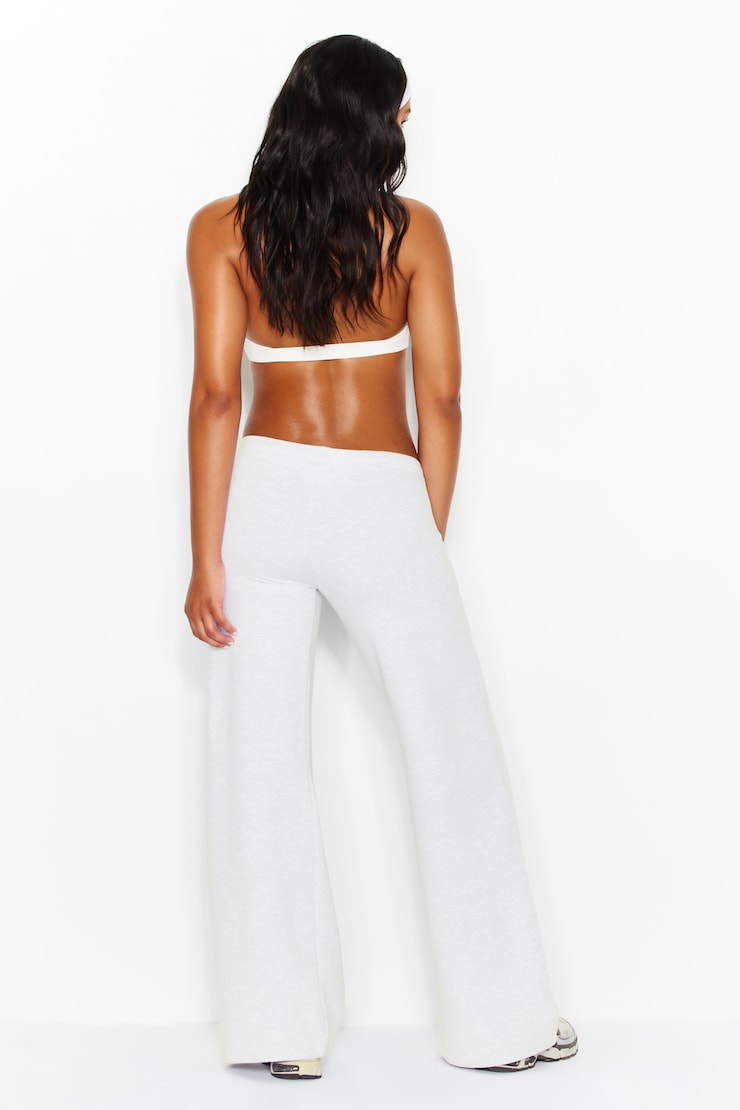 StretchTerry™ Wide Leg Pants, Spring Grey Mix, large