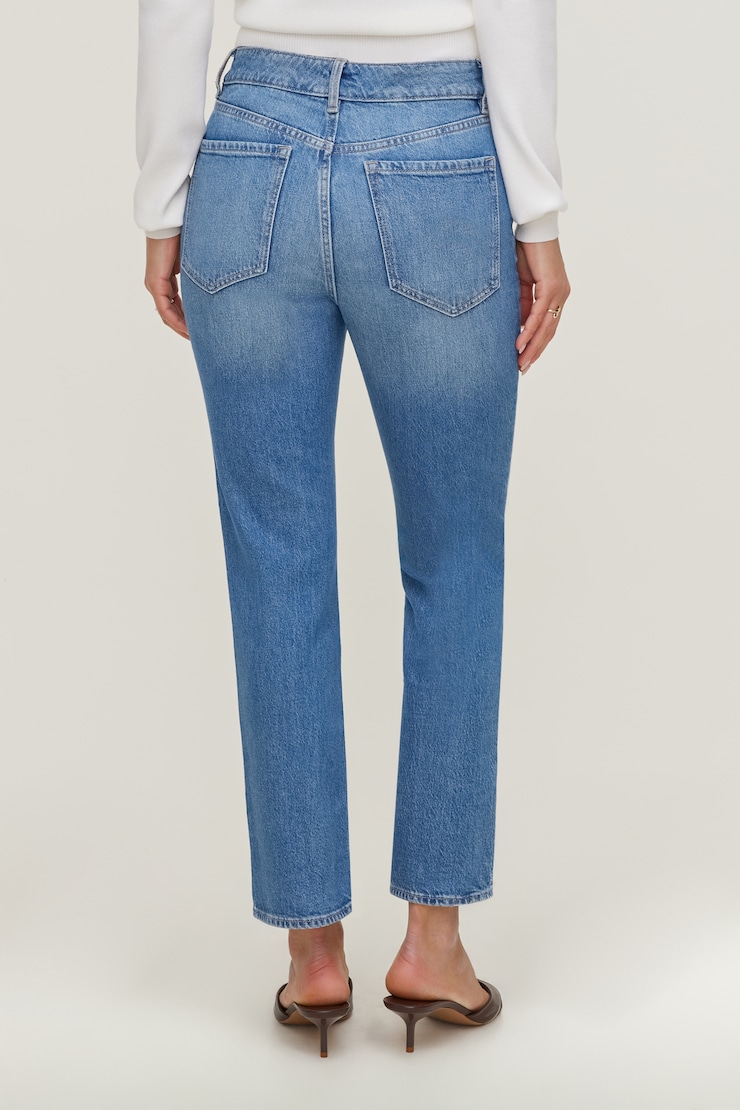 Frenchie High Rise Slim Leg Jeans Medium Indigo / Envy Blue large