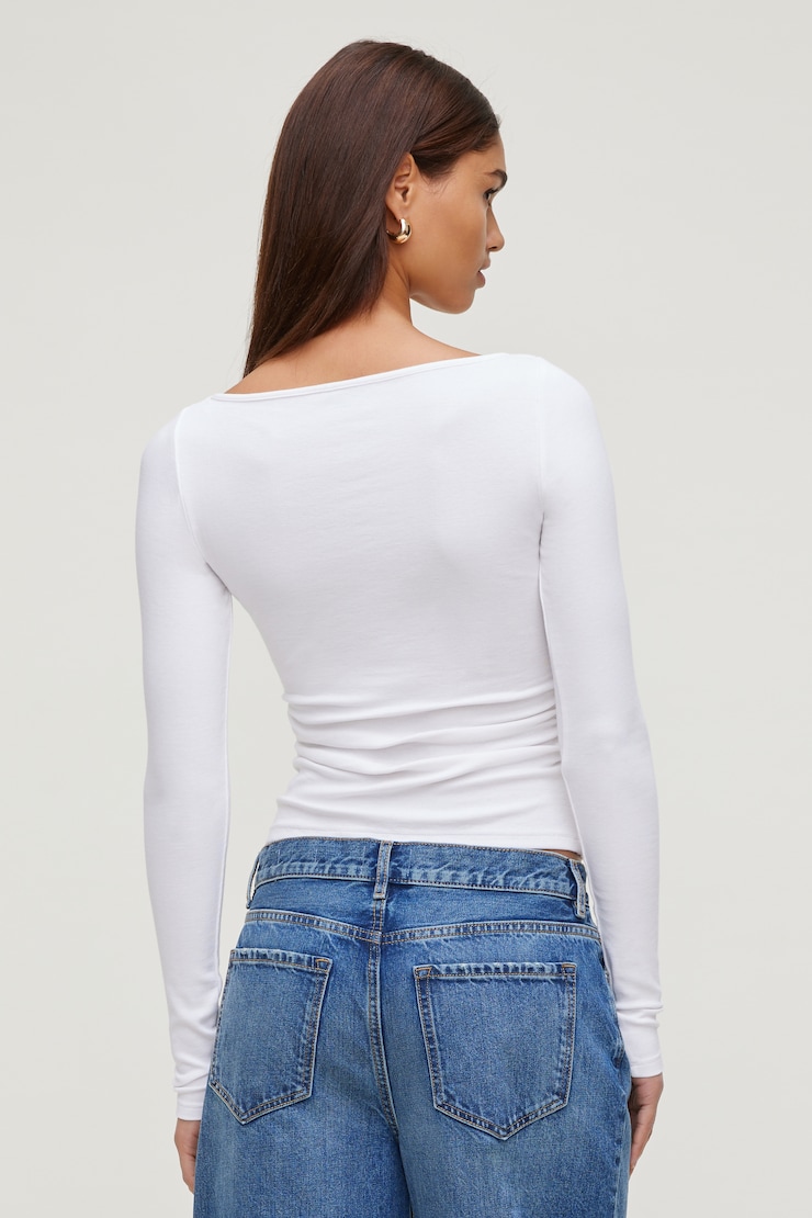 Stella Long Sleeve T Shirt Bright White large