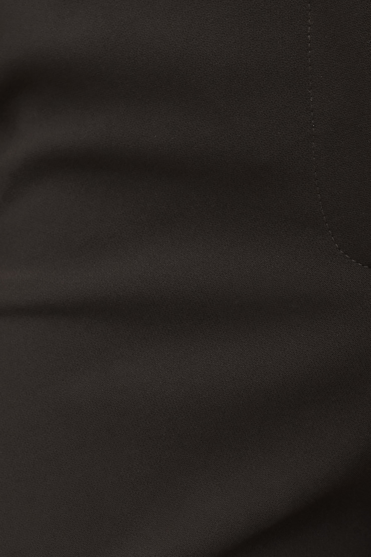 Pantalon à jambe droite en crêpe Camelia