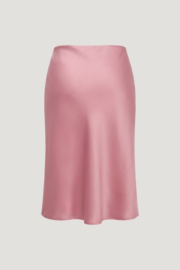 Jupe midi en satin Esther Rose cachemire large