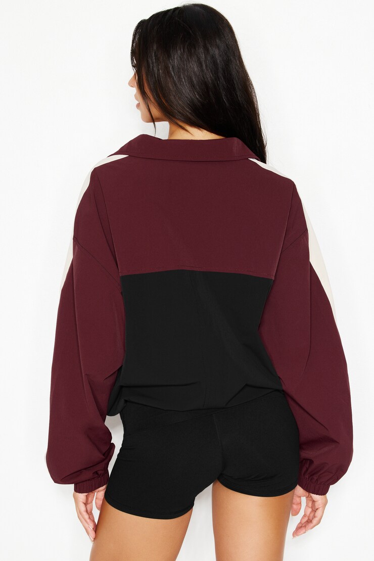 Nylon Anorak Jacket, BERRY BITE COMBO, large
