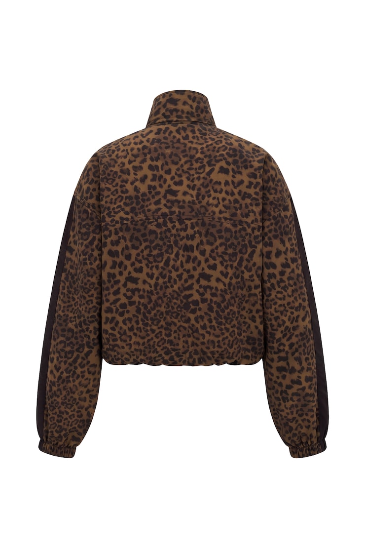 Nylon Anorak Jacket, Untamed Leopard, large