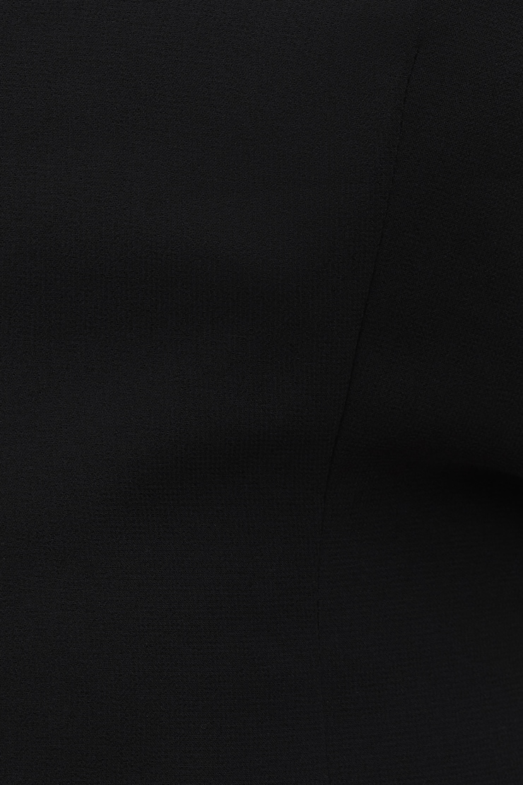 Flutter Sleeve Blouse Jet Black large
