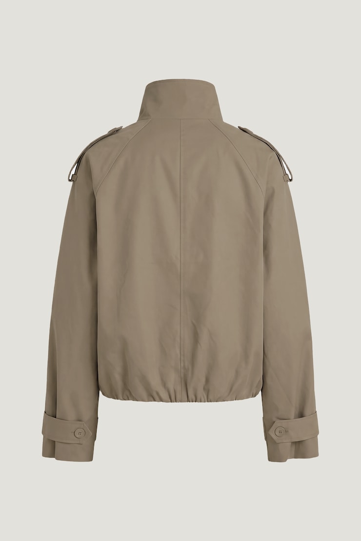Siena Trench Bomber Jacket Desert Taupe Beige large