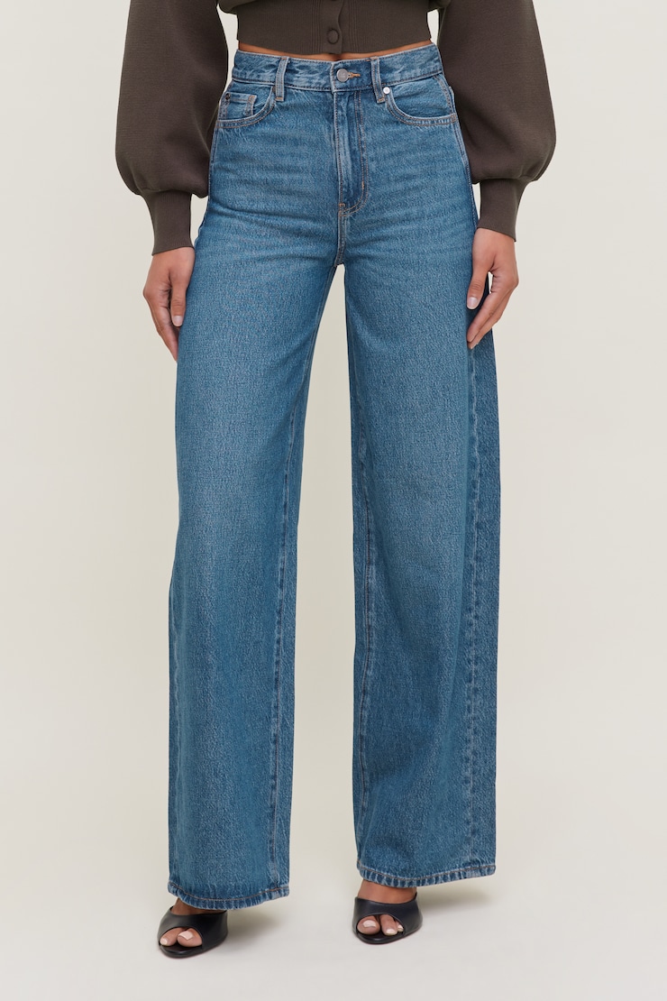 Harlow Ultra High Rise Wide Leg Jeans