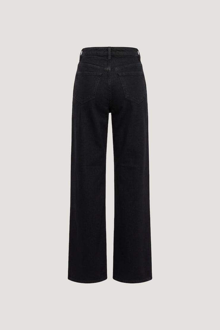 Heidi High Rise Wide Leg Jeans Dark Indigo / Noir large