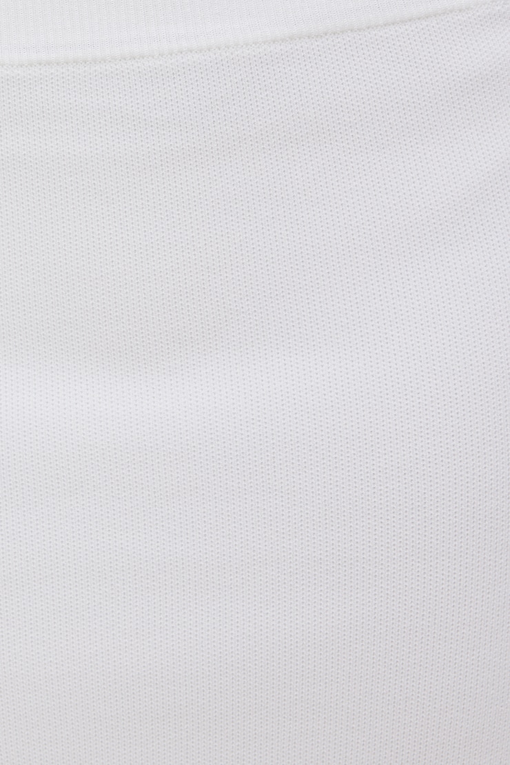 Scallop Trim Maxi Skirt Bright White large
