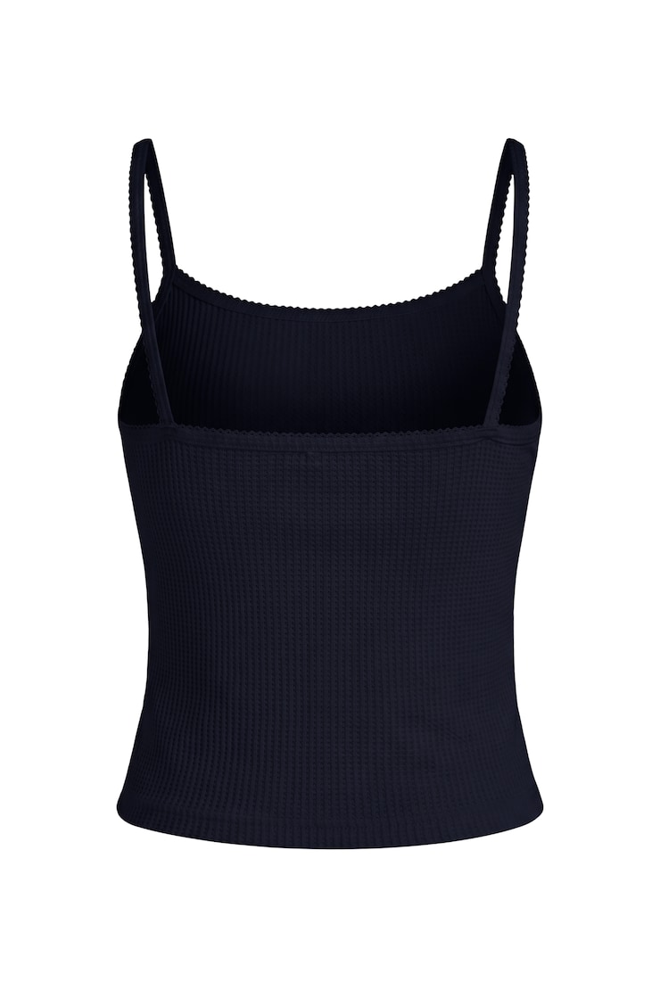 Waffle Cami Top, Naughty Navy Blue, large