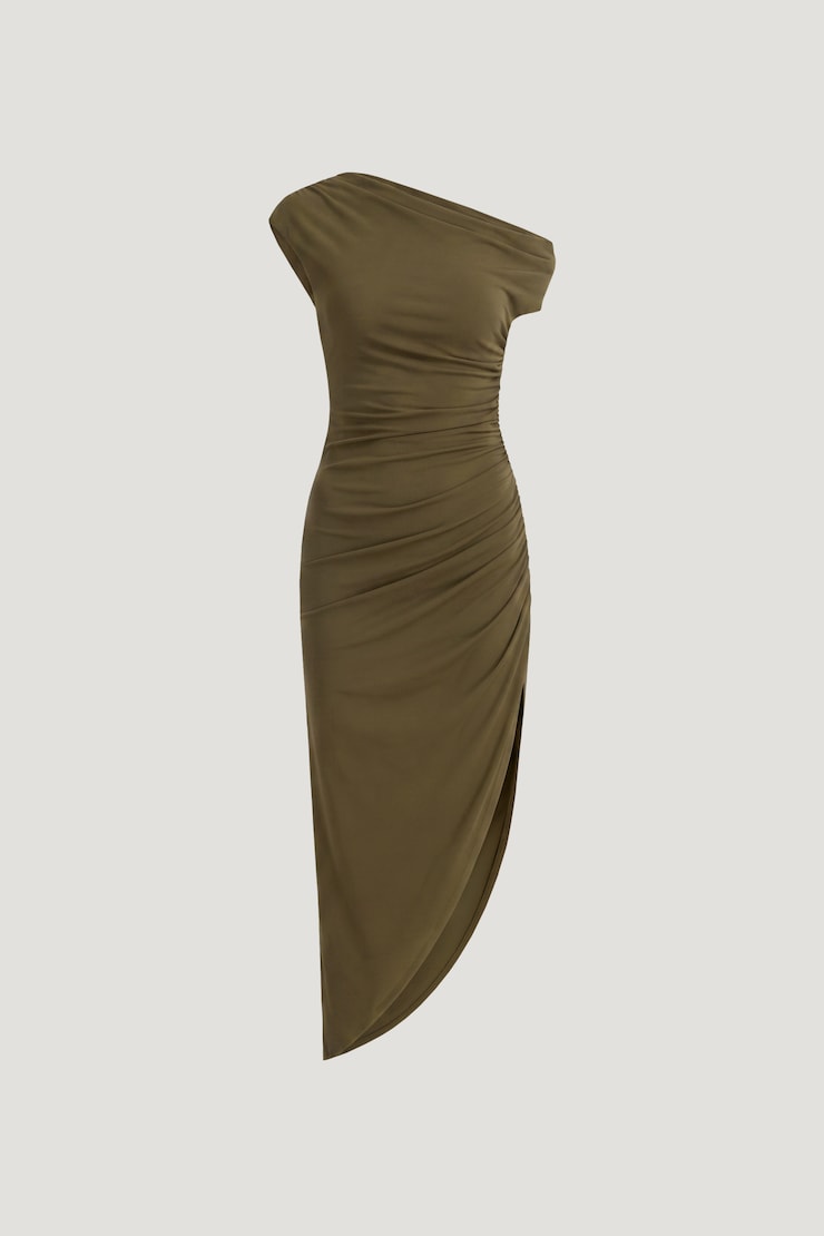 Veronica Asymmetric Midi Dress
