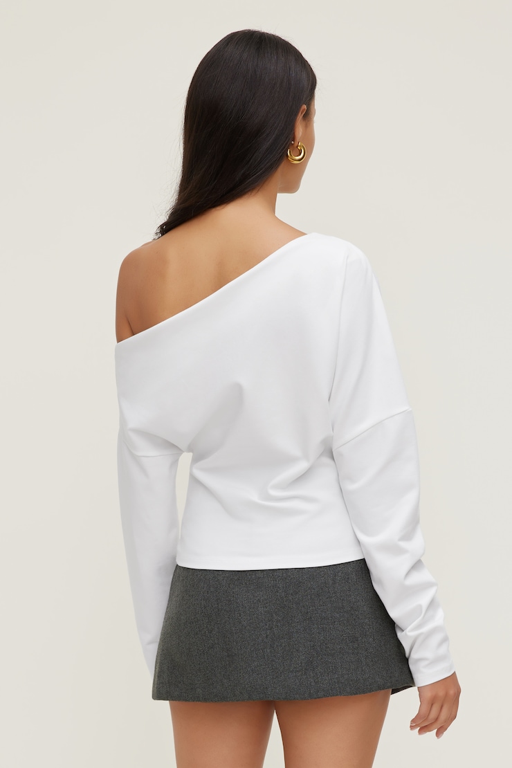 Alexa Long Sleeve T Shirt Bright White large